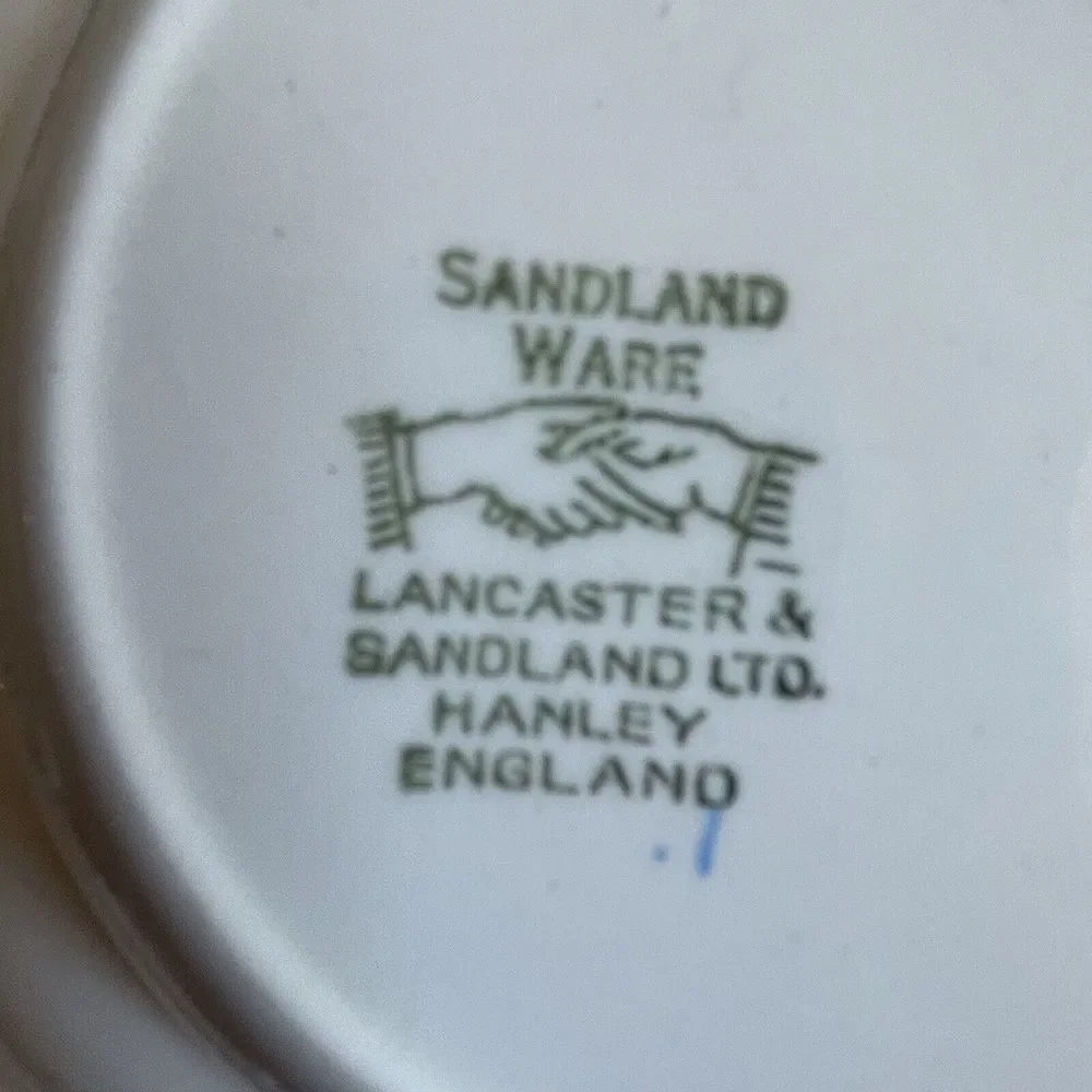 Vintage Sandland Ware Hanley England Bowl 6 Inch Jewelry‎ Tudor Home Cottage